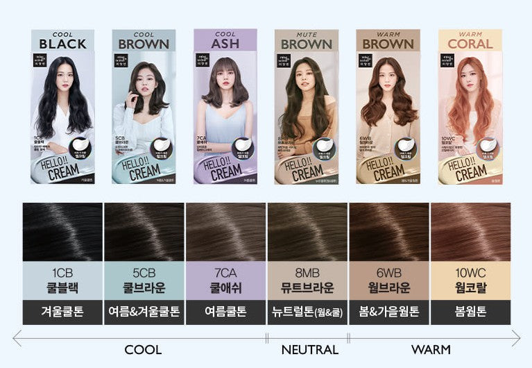 [MISE EN SCENE] Hello Cream Hair Coloring 125g / Easy Self Hair Dye