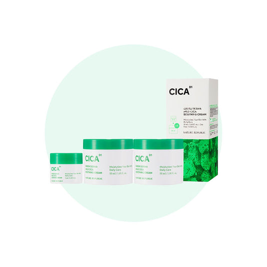 [Nature Republic] Green Derma Mild Cica Soothing Cream Special SET