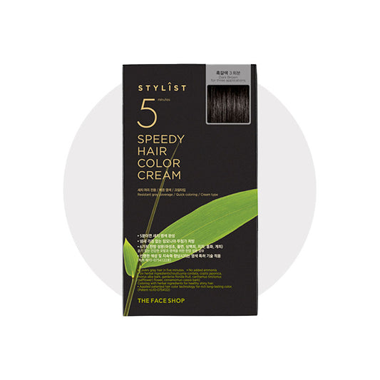 [The Face Shop] Stylist 5 Minute Speedy Hair Color Cream 20g x 6ea