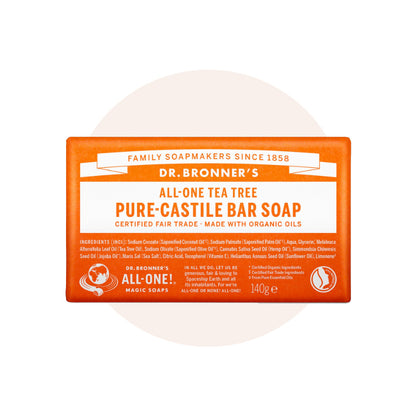 [DR BRONNER'S] Pure Castile Bar Soap 140g