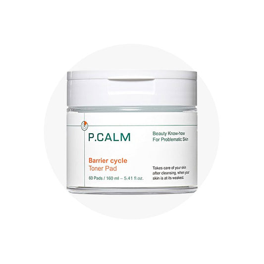 [P CALM] Barrier Cycle Toner Pad 60 Pads 160mL