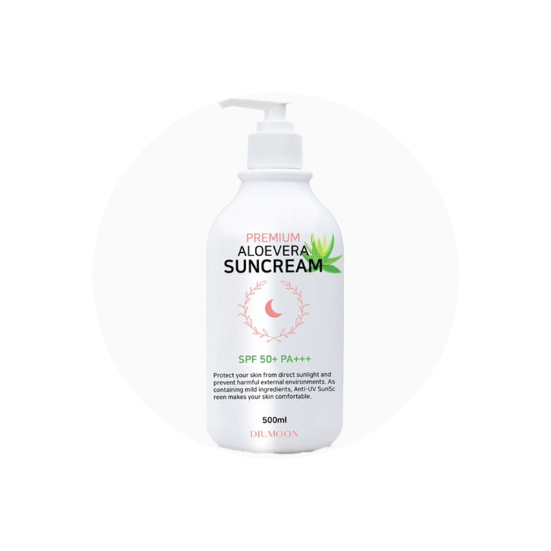 [DR.MOON] Premium Aloevera Suncream 500ml SPF 50+ PA++++