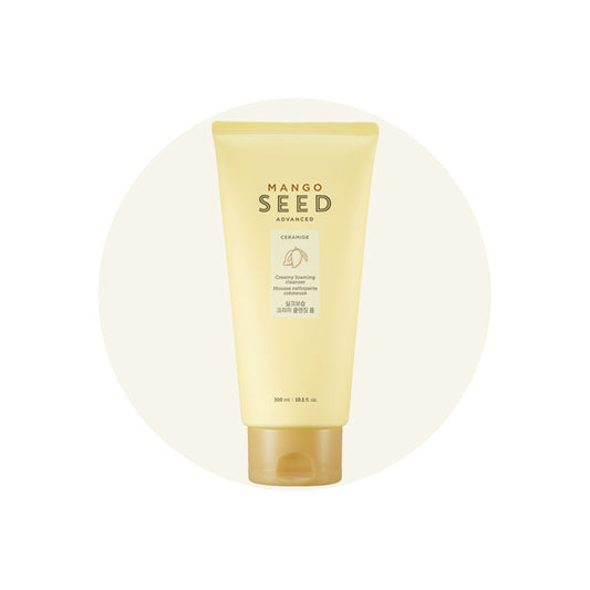 [The Face Shop] Mango Seed Creamy Foaming Cleanser 300mL Jumbo Size Facial Cleansers
